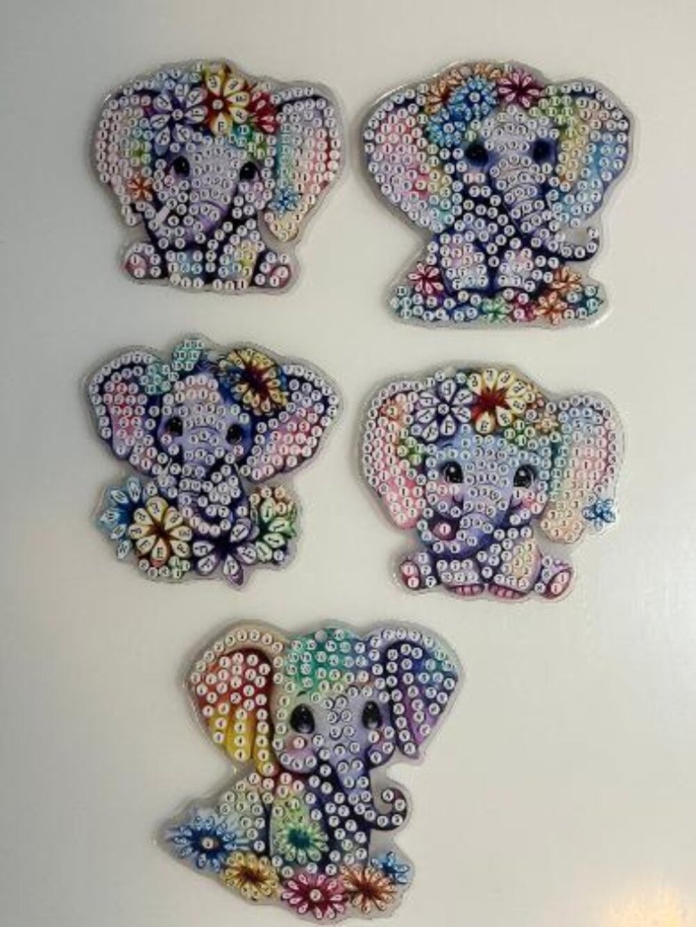 KEY-1 Elephant Keychain Diamond Art Kit
